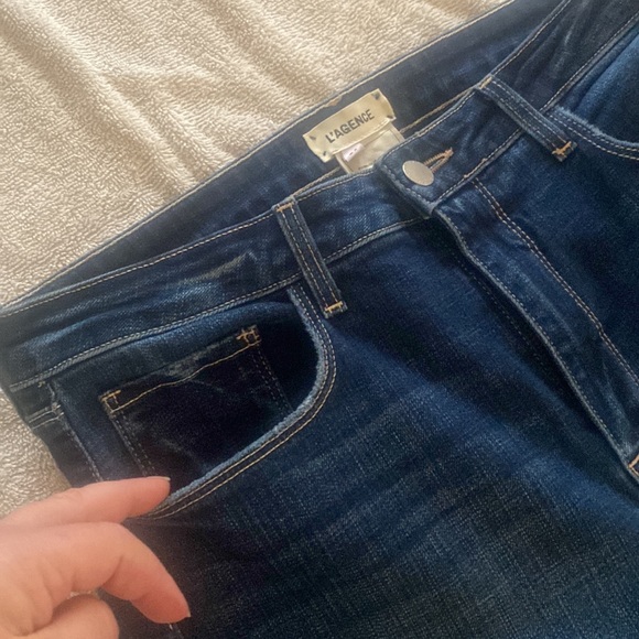 L’AGENCE Luxury Skinny Maigre High Rise Classic Vintage Distruct chic jeans - Picture 6 of 15